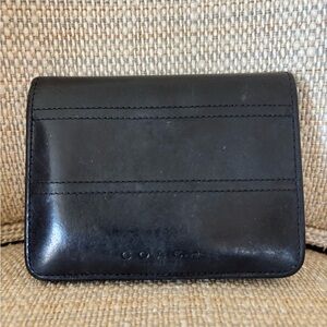 Coach Classic Black Leather Wallet